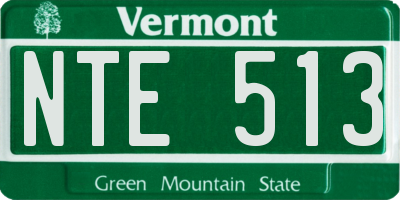 VT license plate NTE513