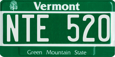 VT license plate NTE520
