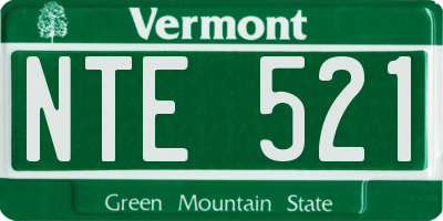 VT license plate NTE521