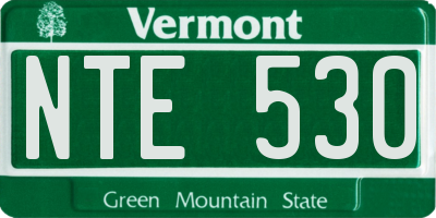 VT license plate NTE530
