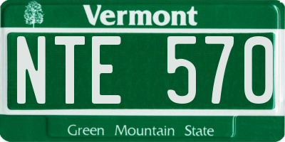 VT license plate NTE570
