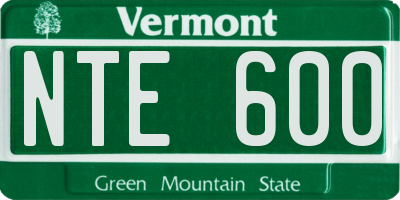 VT license plate NTE600