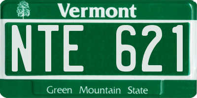 VT license plate NTE621