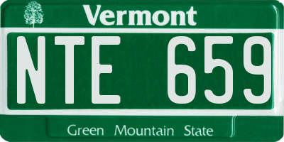 VT license plate NTE659