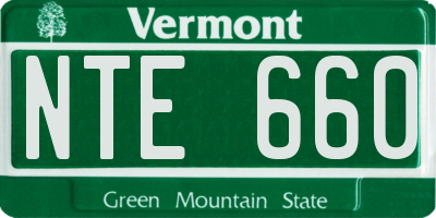 VT license plate NTE660