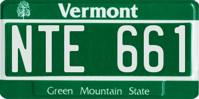 VT license plate NTE661