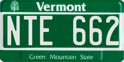 VT license plate NTE662