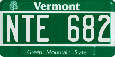 VT license plate NTE682