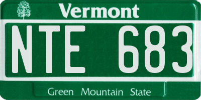 VT license plate NTE683