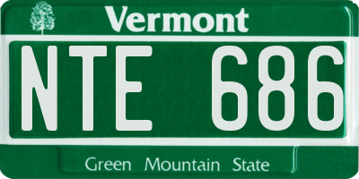 VT license plate NTE686