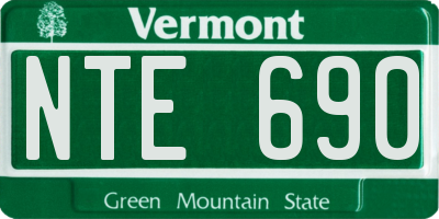 VT license plate NTE690