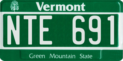 VT license plate NTE691