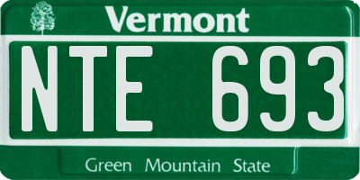 VT license plate NTE693