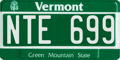 VT license plate NTE699