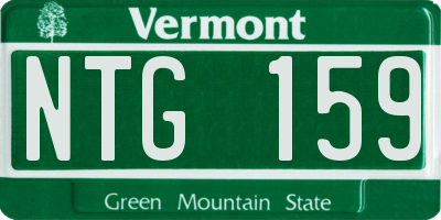 VT license plate NTG159