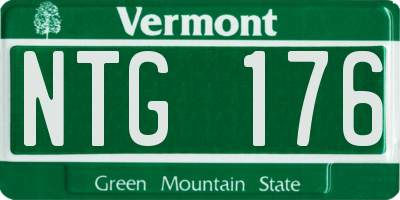 VT license plate NTG176