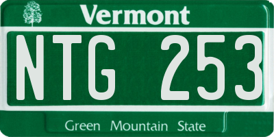 VT license plate NTG253