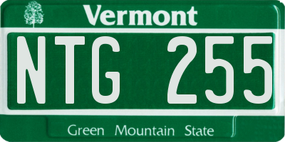 VT license plate NTG255