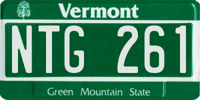 VT license plate NTG261