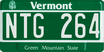 VT license plate NTG264