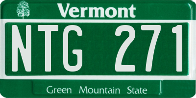 VT license plate NTG271