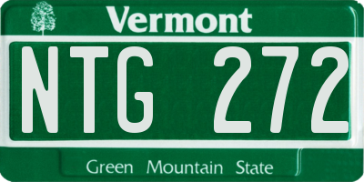 VT license plate NTG272