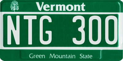 VT license plate NTG300