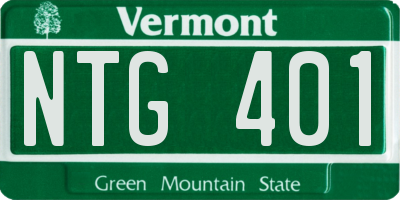 VT license plate NTG401