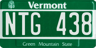 VT license plate NTG438