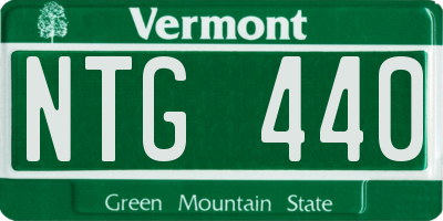 VT license plate NTG440