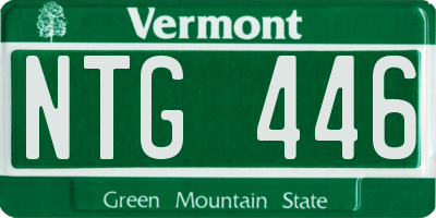 VT license plate NTG446