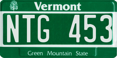 VT license plate NTG453