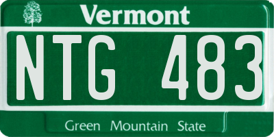 VT license plate NTG483