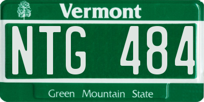 VT license plate NTG484