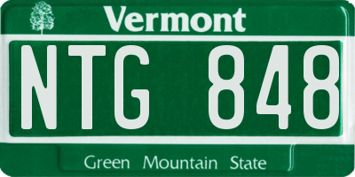 VT license plate NTG848