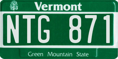 VT license plate NTG871
