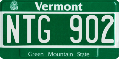 VT license plate NTG902