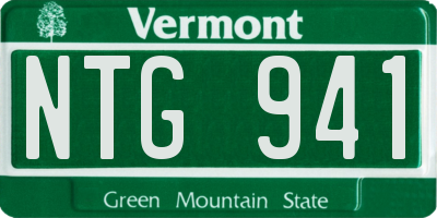 VT license plate NTG941