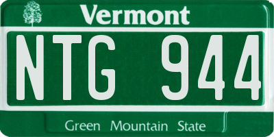 VT license plate NTG944