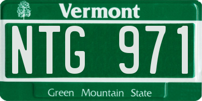 VT license plate NTG971