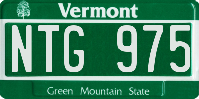 VT license plate NTG975