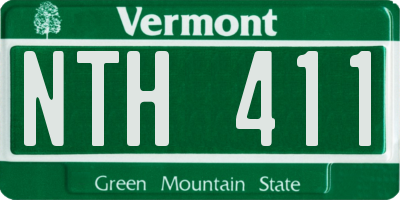VT license plate NTH411