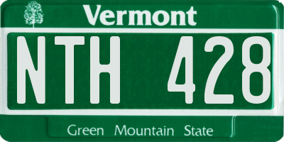 VT license plate NTH428
