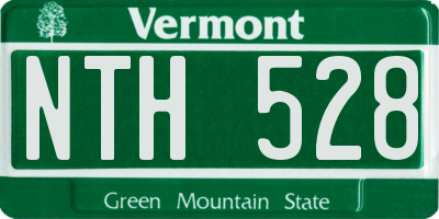 VT license plate NTH528