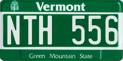 VT license plate NTH556