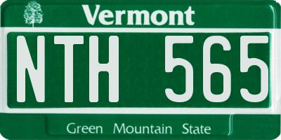 VT license plate NTH565