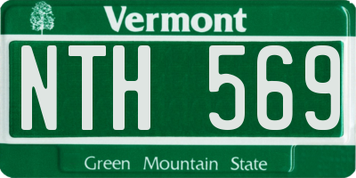 VT license plate NTH569
