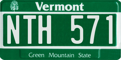 VT license plate NTH571