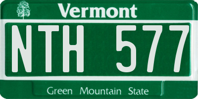 VT license plate NTH577