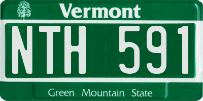 VT license plate NTH591